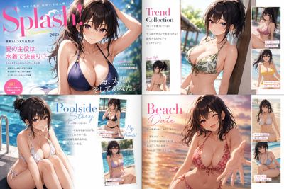 Vibrant Swimsuit Showcase: A Fashionista's Dream
