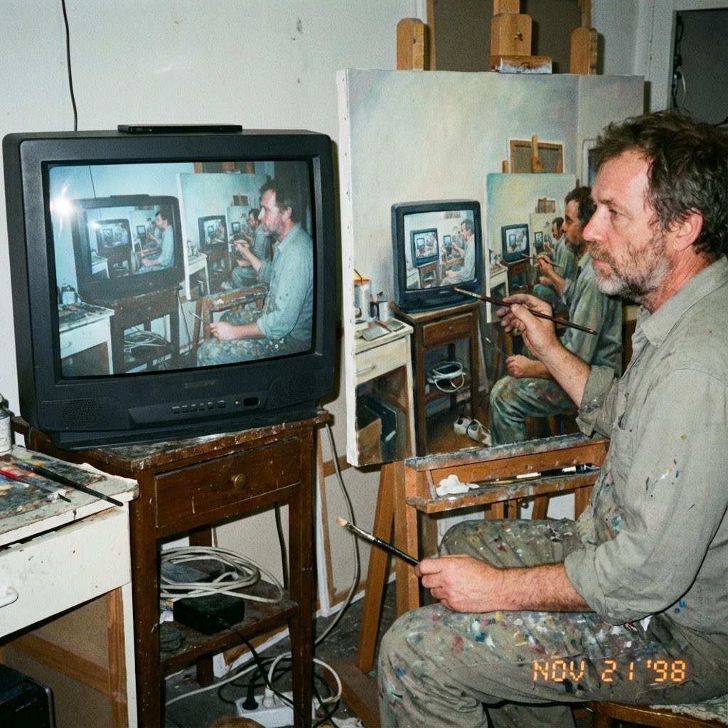 The Art of Reflection: A Recursive Creation