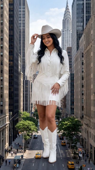 Urban Elegance: A Western Fashion Icon on Fifth Avenue