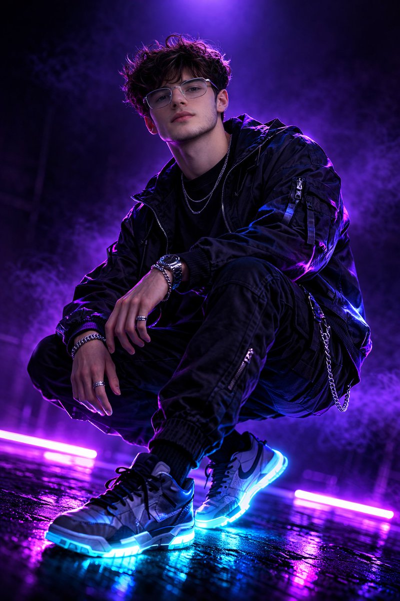 Cyberpunk Streetwear Meets High-Fashion Photography