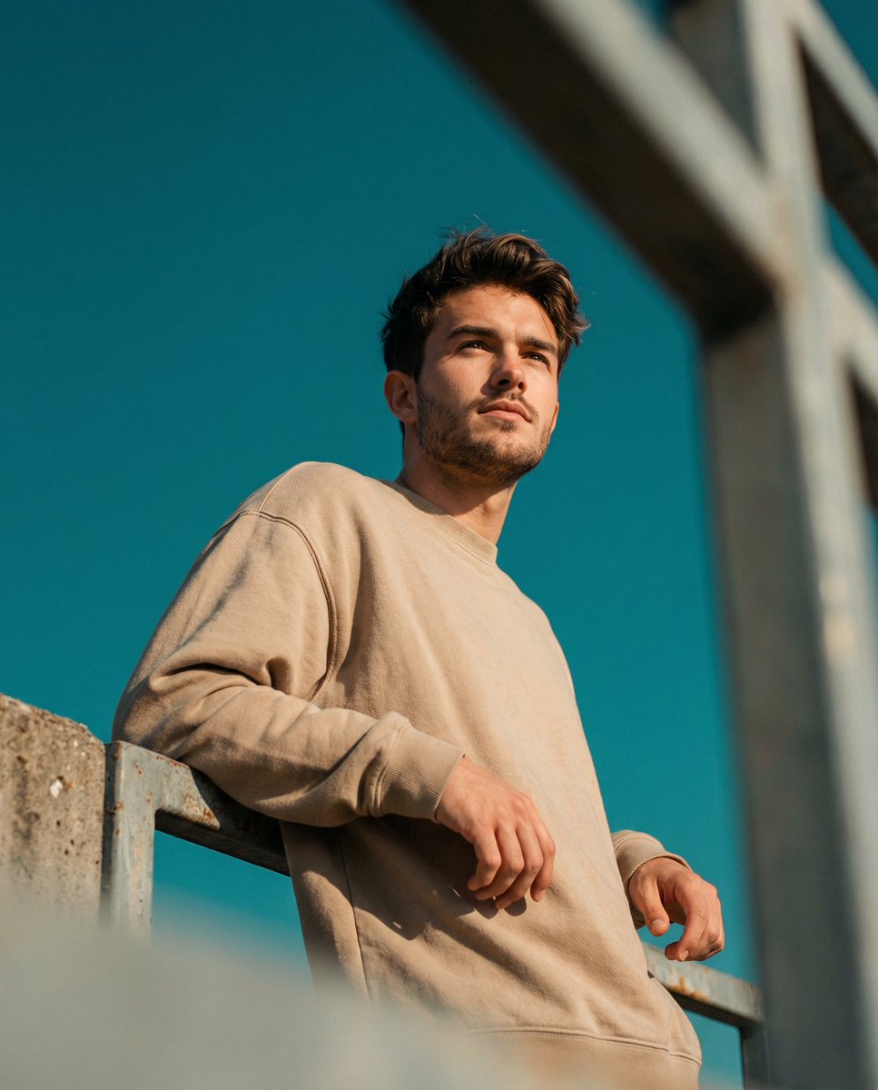Contemplative Portrait in Cinematic Teal and Orange Hues