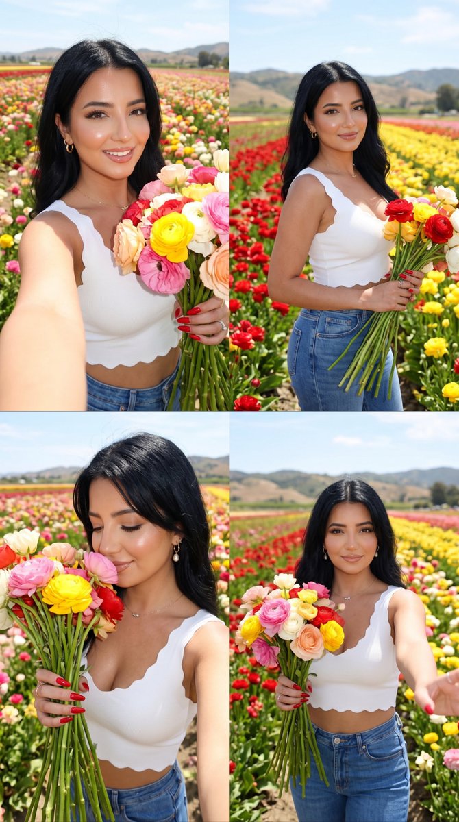Summer Blooms: A Confident Floral Portrait