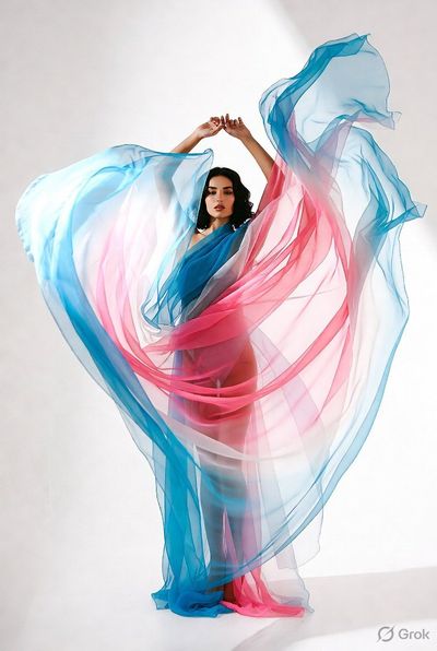 The Art of Motion: A Twirl in Chiffon