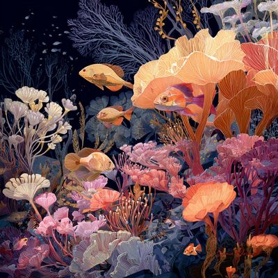 Illuminated Secrets of the Coral Abyss