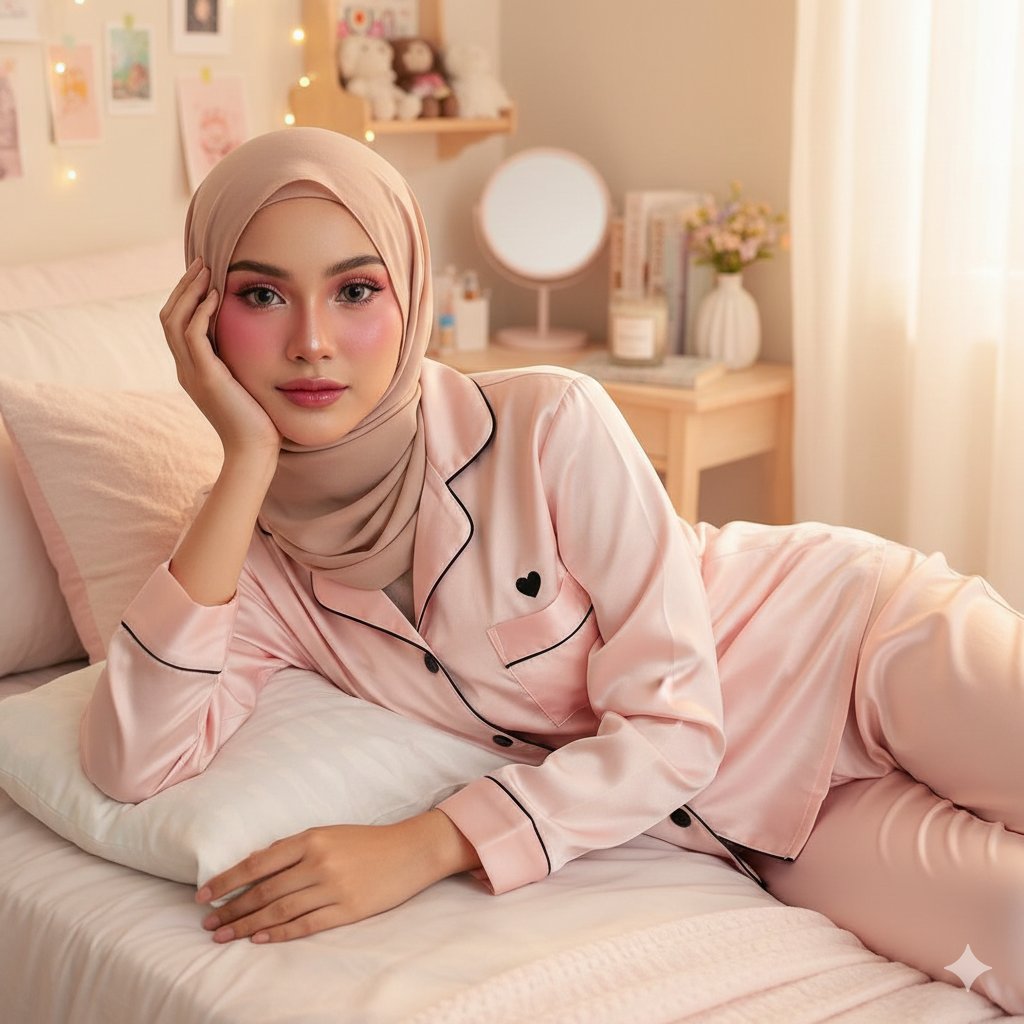 Soft Serenity: A Dreamy, Pastel-Pink Bedroom Moment