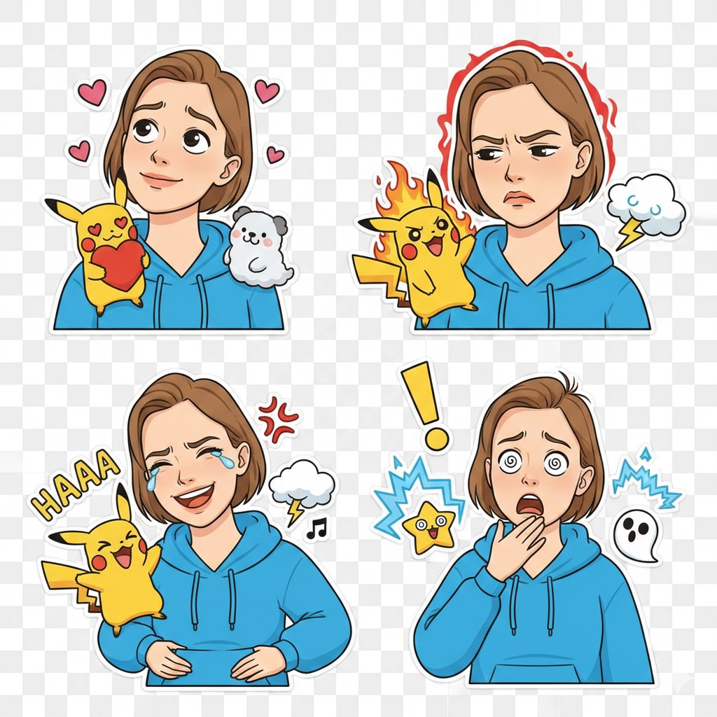 Custom WhatsApp Stickers with a Cartoon Twist