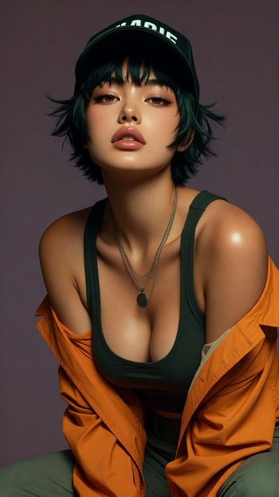 Seductive Strength: A Bold Editorial Portrait