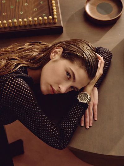 Intimate Elegance: Close-Up Portrait of Luxury and Poise