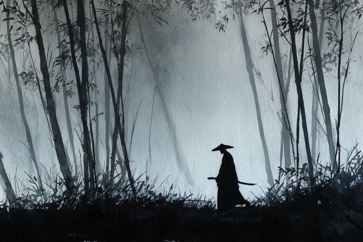 Ethereal Echoes: Ink Wash Wonders