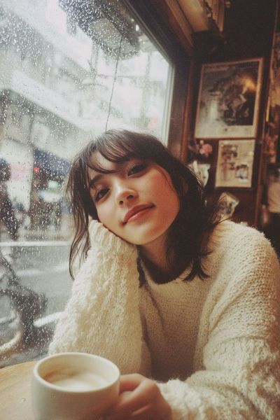 Cozy Contemplation on a Rainy Day