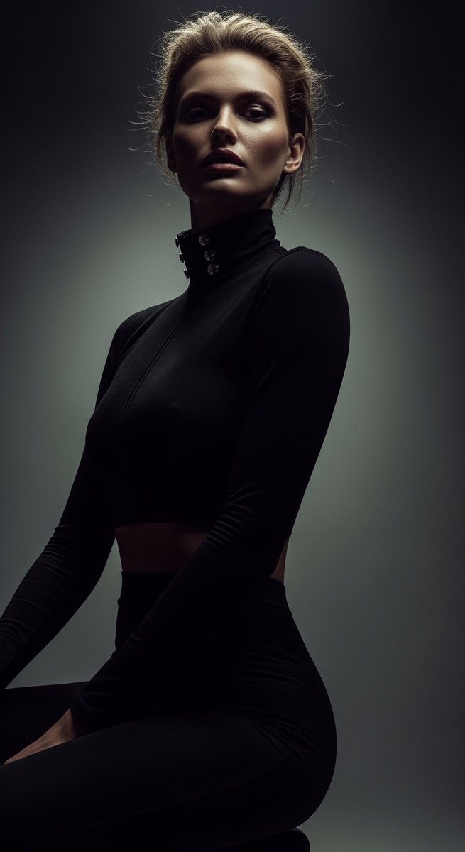 Bold Elegance: Cinematic Fashion Portrait of Power and Confidence