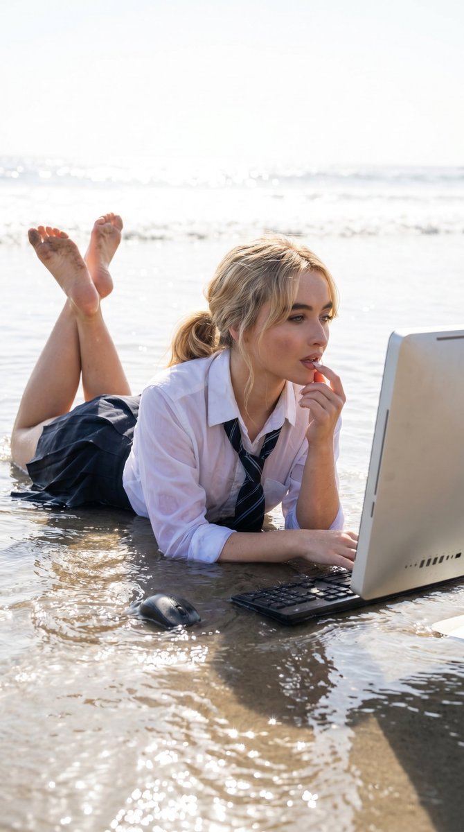 Digital Escape: Corporate Burnout Meets Beach Serenity