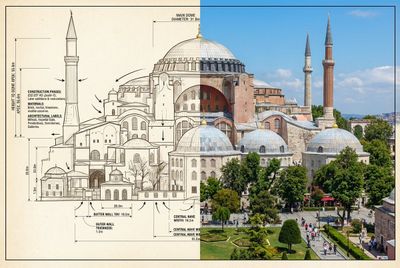 Hagia Sophia: A Split-View of History and Architecture