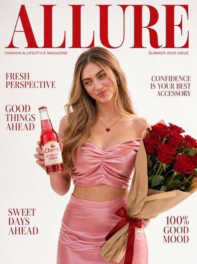 Radiant Summer Editorial with Cherry Sparkle