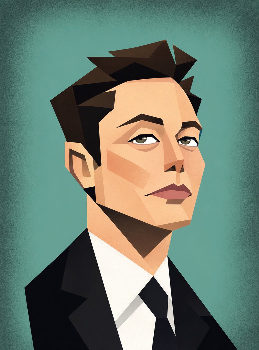 Cubist Caricatures of Icons: A Whimsical Take
