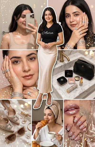 Luxury Editorial Collage with Hyper-Realistic Details