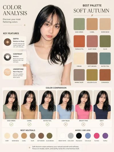 Modern Color Analysis: A Soft Autumn Palette Guide