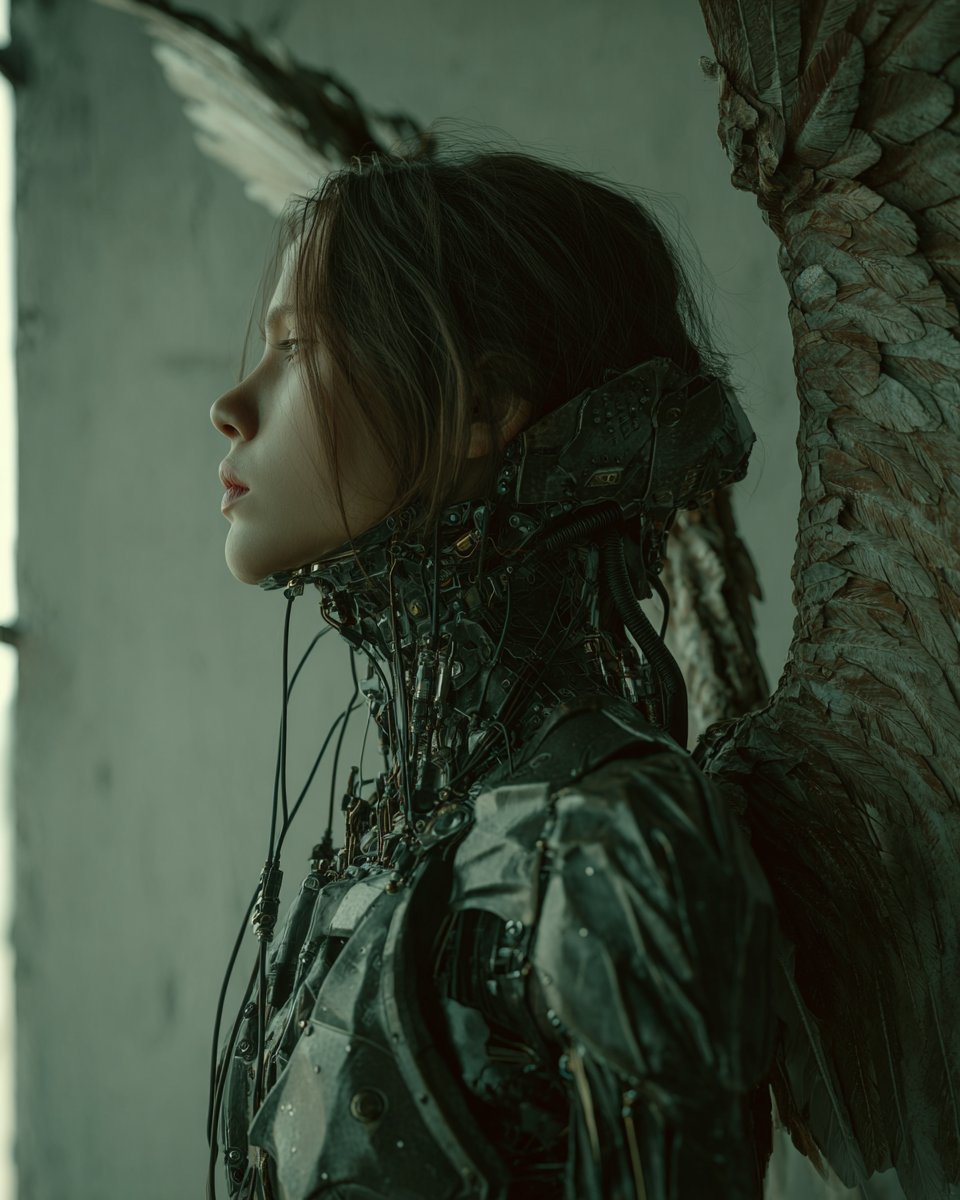 Fallen Angel Cyborg: A Dystopian Vision
