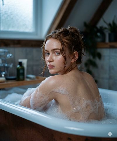 Serenity in Snow Bath