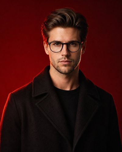 Cinematic Portrait in Red