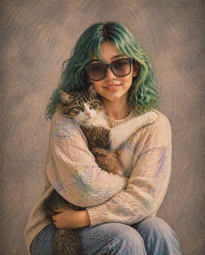 Nostalgic Whimsy: A Portrait from 1992