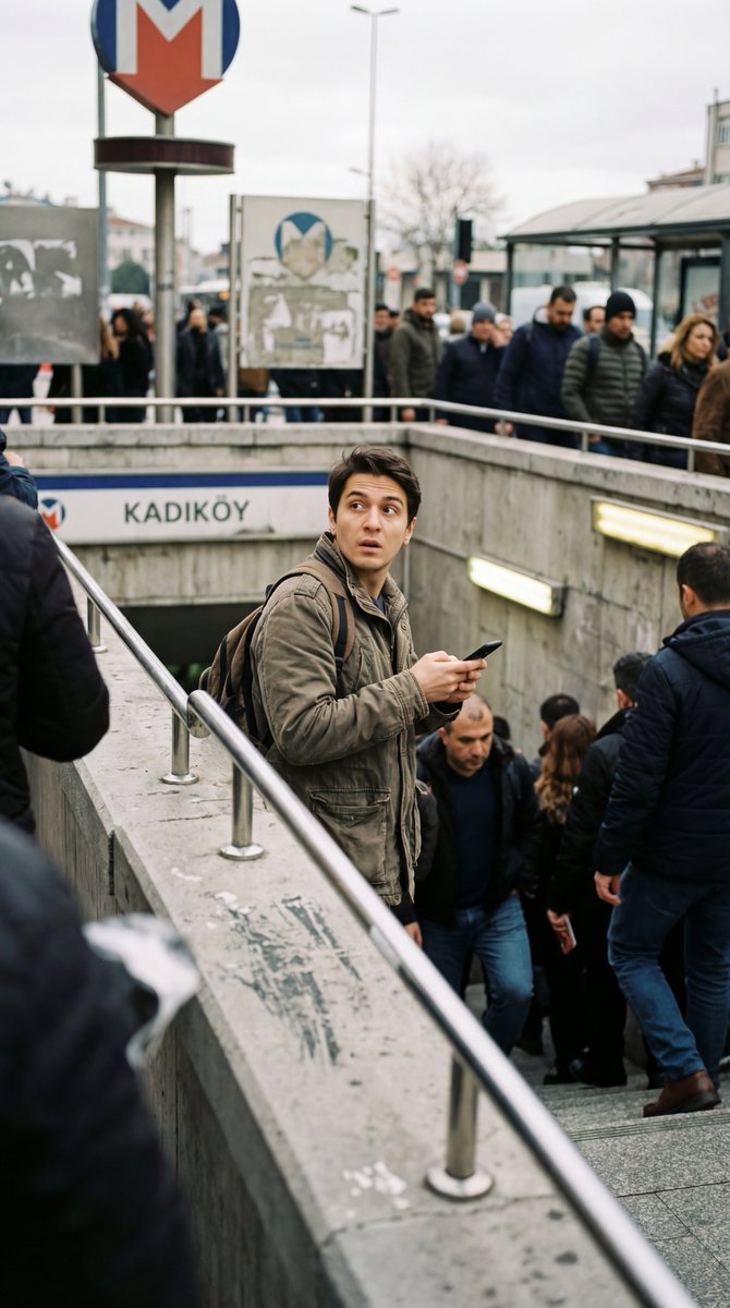 Urban Whirlwind: A Candid Encounter at Kadiköy Metro