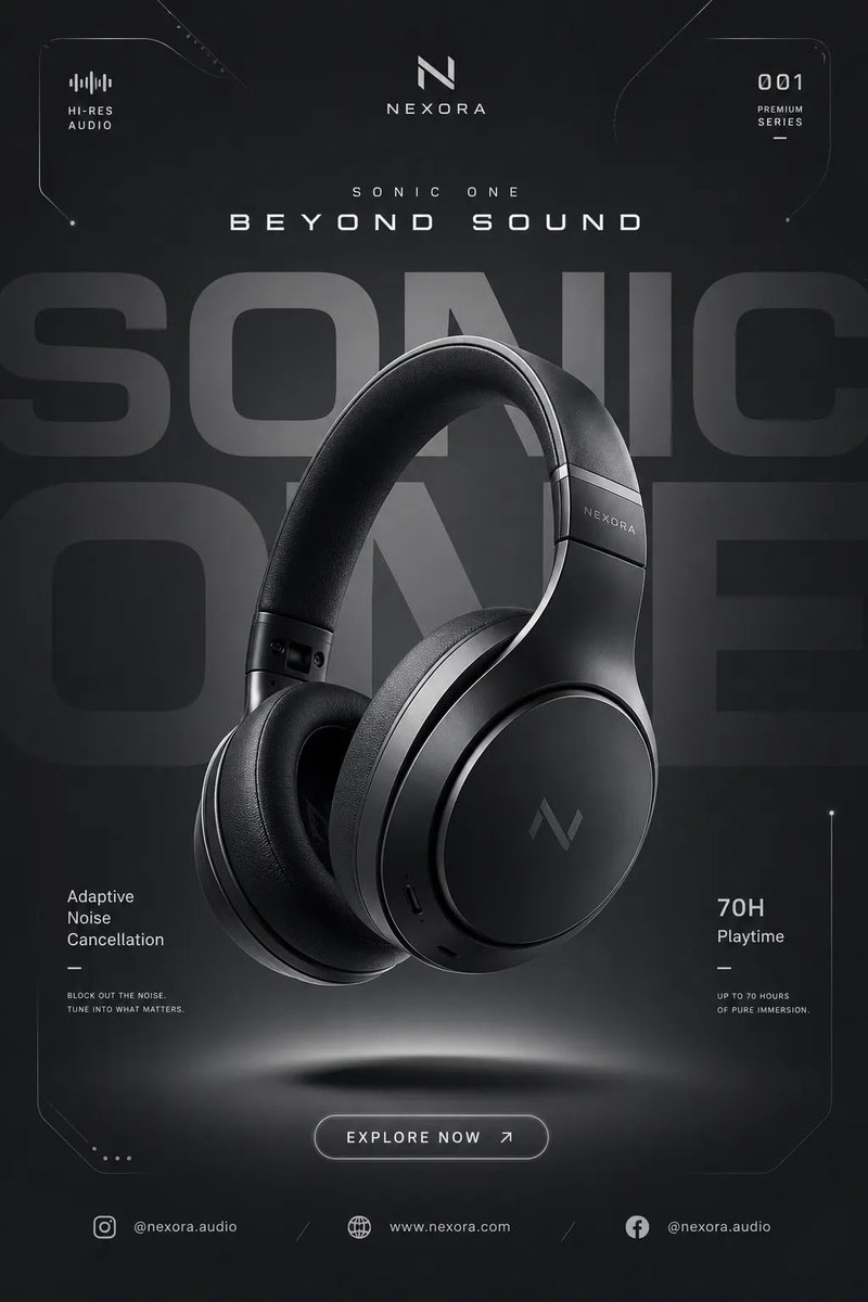 A floating premium wireless earbud case with sleek metallic finish