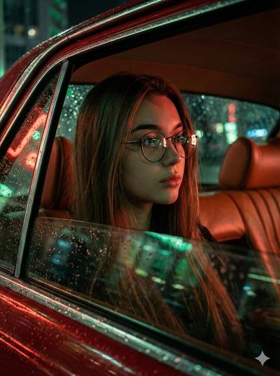 Reflections of Thought in Neon Hues